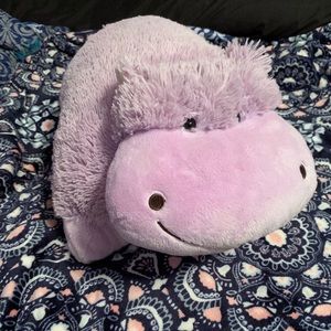 Purple Hippo Pillow Pet